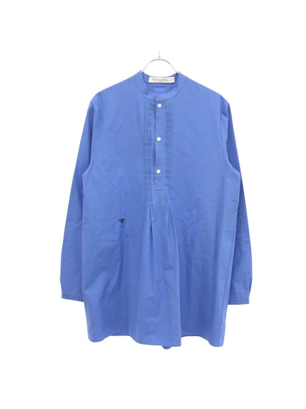 Dior Be Embroidered Pullover Blouse Shirt Blue Sweater